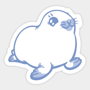 Palest Baby Harp Seal the Animal Sticker